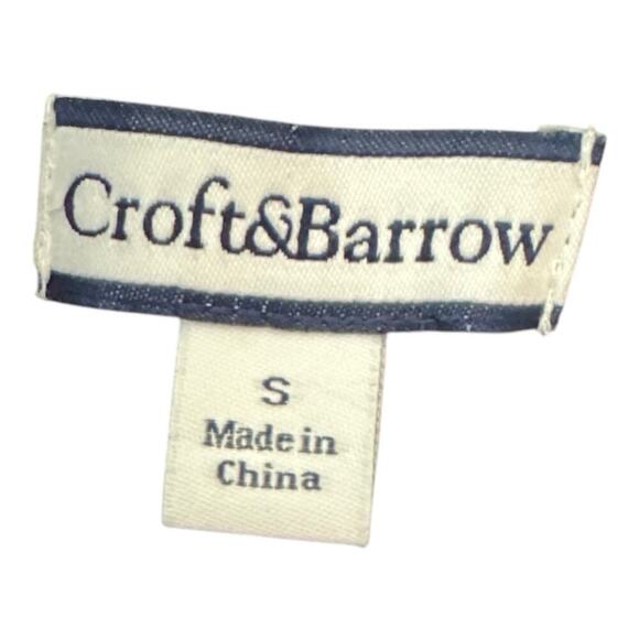 Croft & Barrow Reversible Quilted Jacket Black and White Floral or Solid size s - Picture 7 of 7